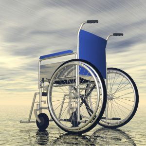 Wheelchair in light