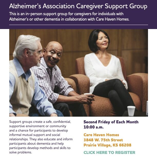 Flyer for dementia support group