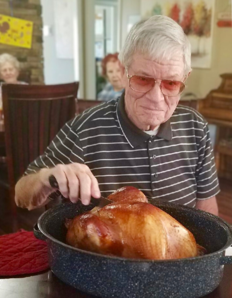 Continuing holiday traditions while coping with Alzheimer's: carving the turkey