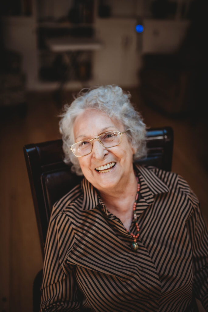 Photographing older adults - that smile makes her shine