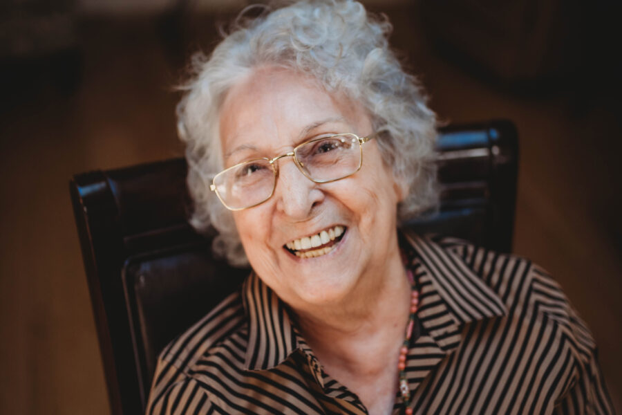 Photographing older adults - that smile makes her shine