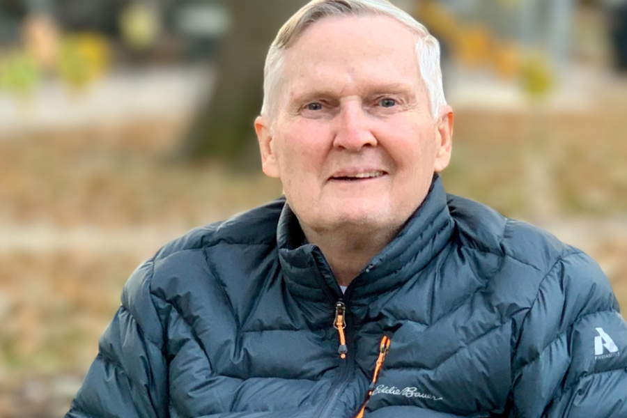 Winter safety tip: dress in layers, topped with a warm, wind-proof coat